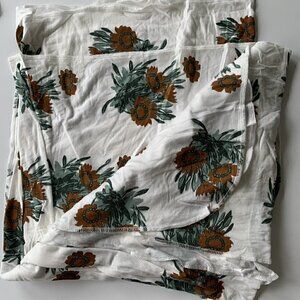 Kate Quinn Pecan Calendula Bamboo Baby Swaddle